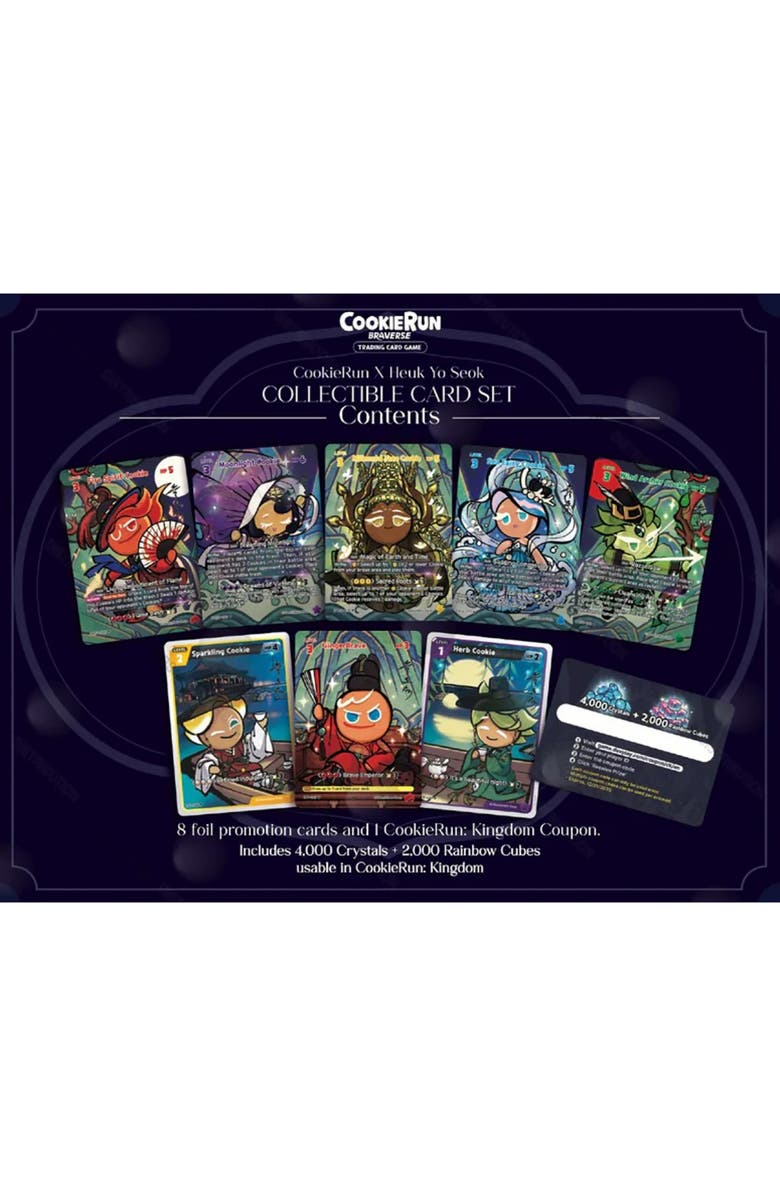 CookieRun: Braverse Trading Card Game "Obsidian" Collectible Card Set, Alternate, color, Multicolored