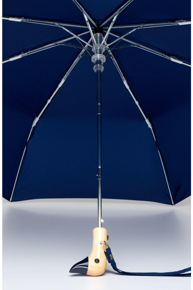 Eco-Friendly Compact Duck Umbrella, Alternate, color, Navy