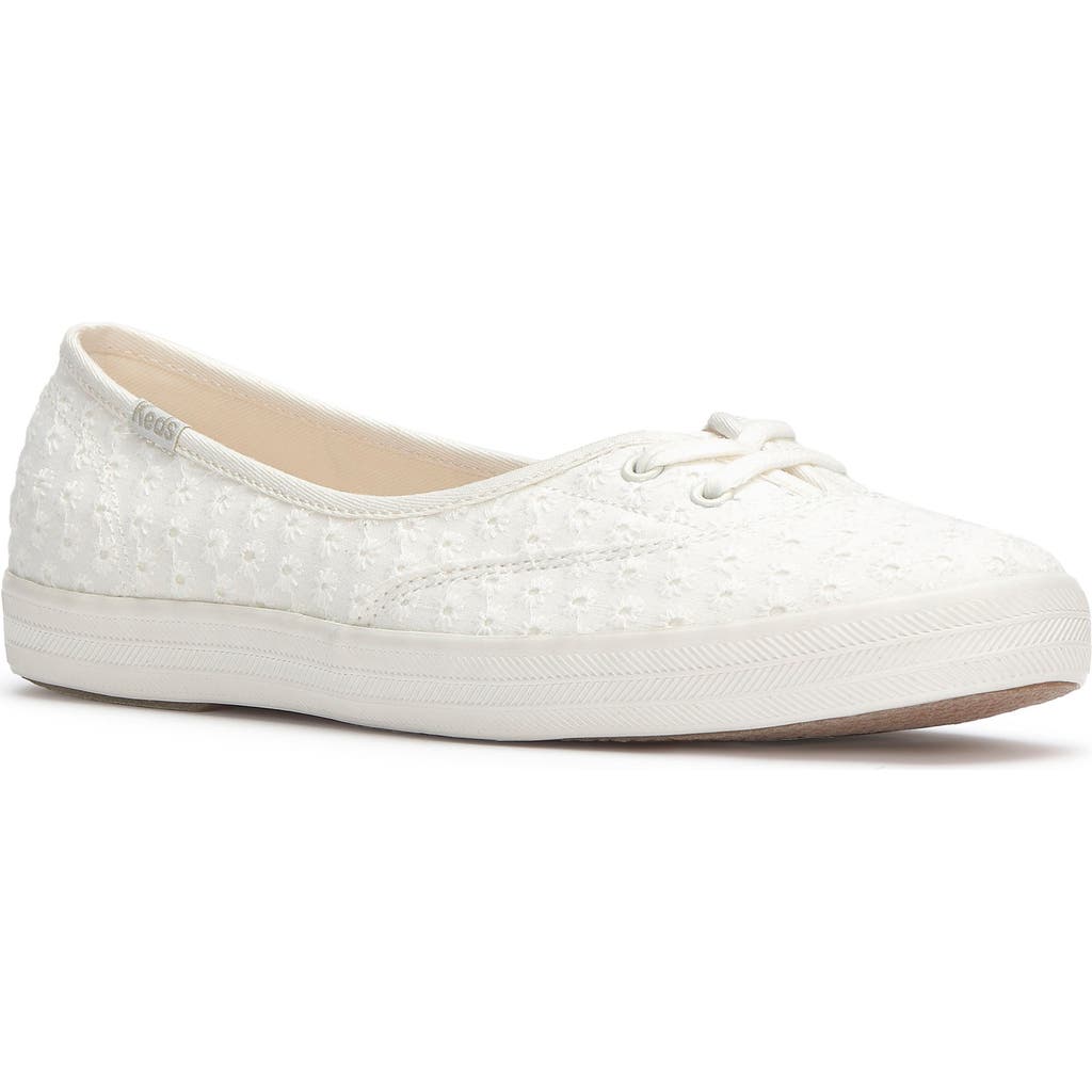 Keds ® Champion Mini Slip-on Sneaker In Snow White Daisey