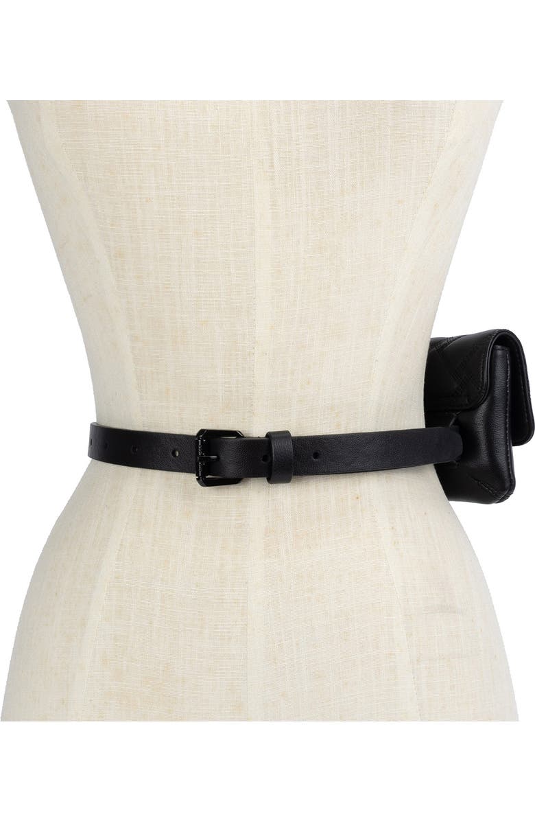Kurt Geiger London Kensington Quilted Leather Belt Bag, Alternate, color,