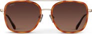 WMP Eyewear Gia - 54mm Oversized Square Aviator Polarized Sunglasses