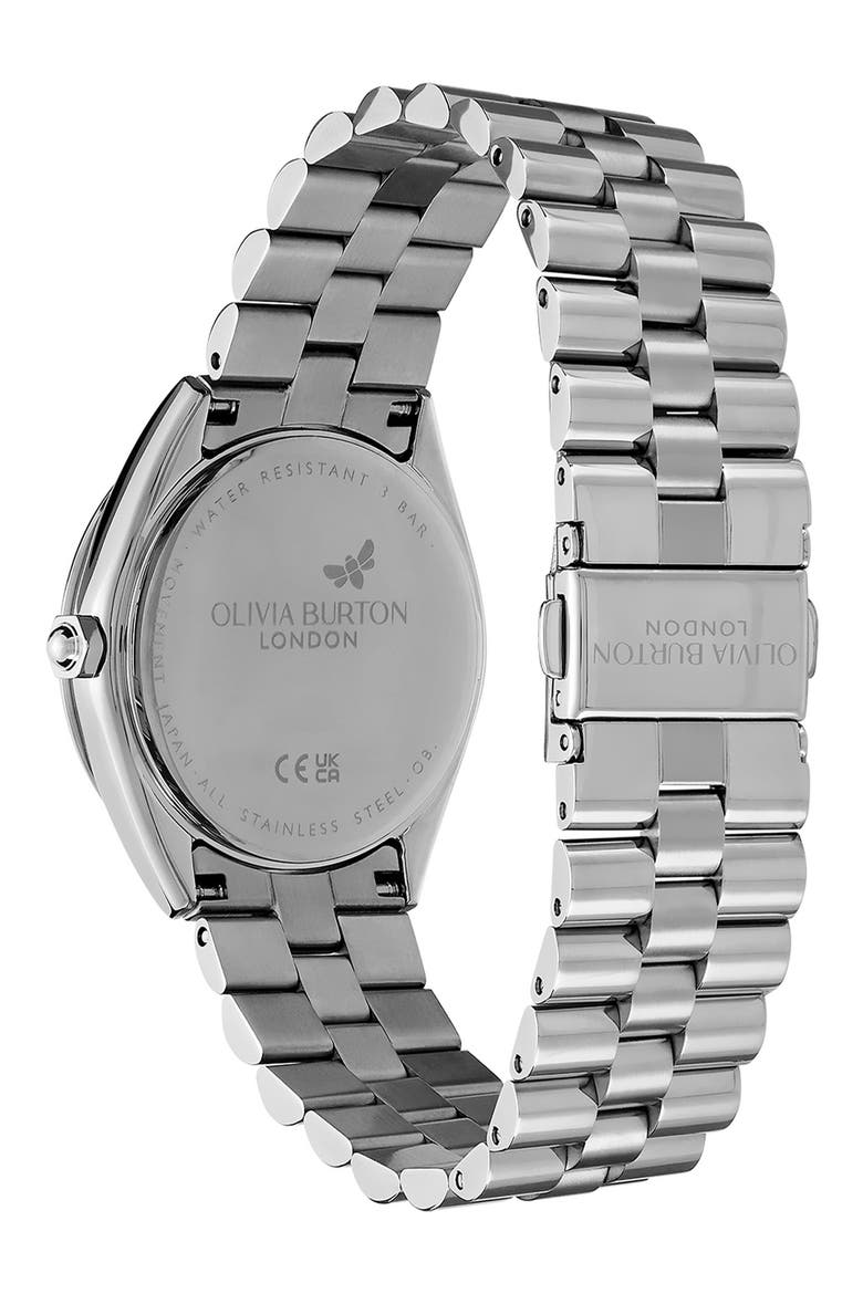 Bejewelled Bracelet Watch, 34mm, Alternate, color, SILVER/ ROSE