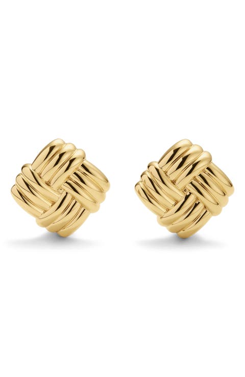Statement Twist Stud Earrings