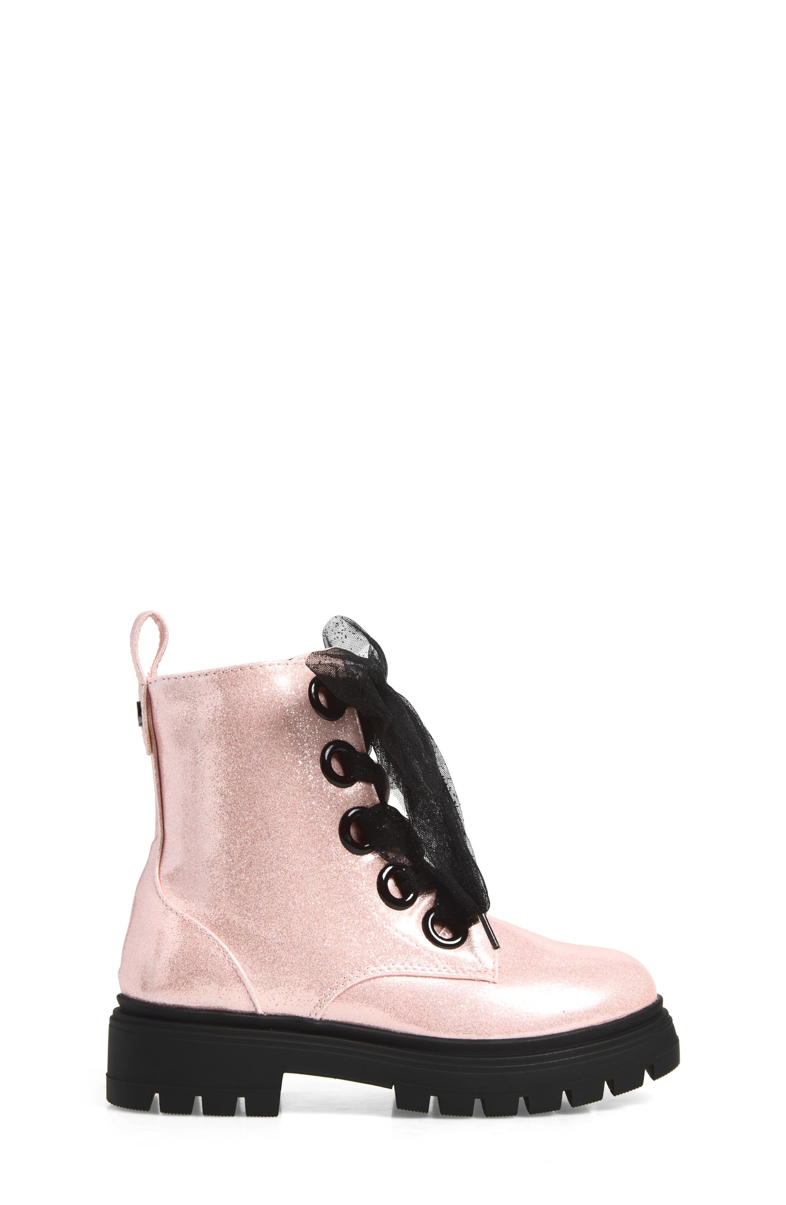 Kids' Jace-D Bow Bootie, Alternate, color, LIGHT PINK PEARLIZED