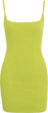 HOUSE OF CB Neri Terry Rib Minidress