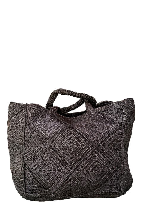 Nico Raffia Tote Bag
