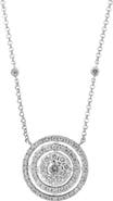 EFFY Lab Grown Diamond Sterling Silver Pendant Necklace