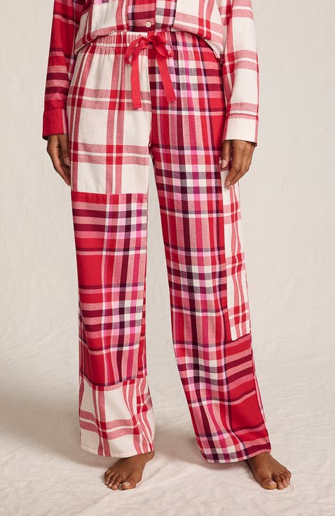 Print Flannel Pajama Pants