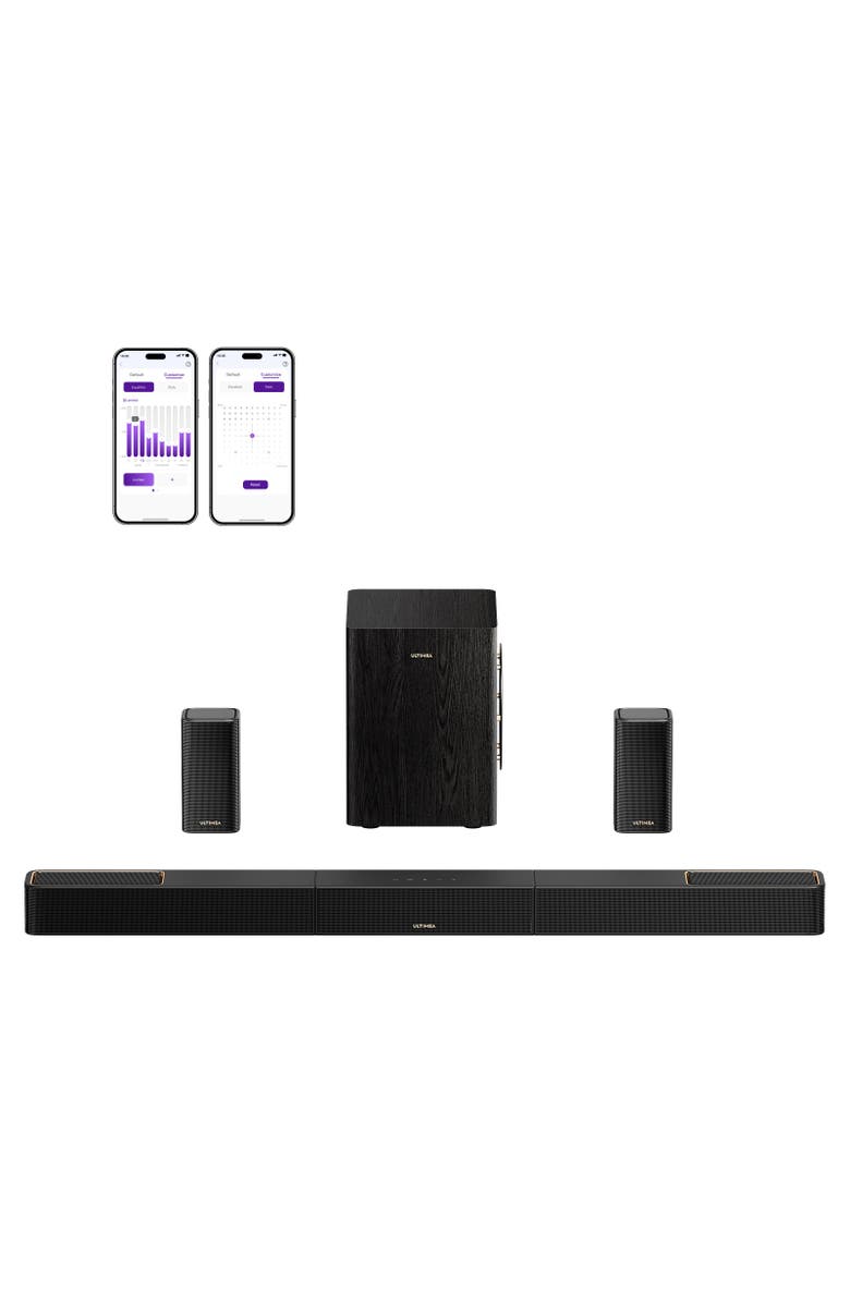 Ultimea Skywave Series 7.1.4ch Wireless Surround Sound System, Main, color, Black