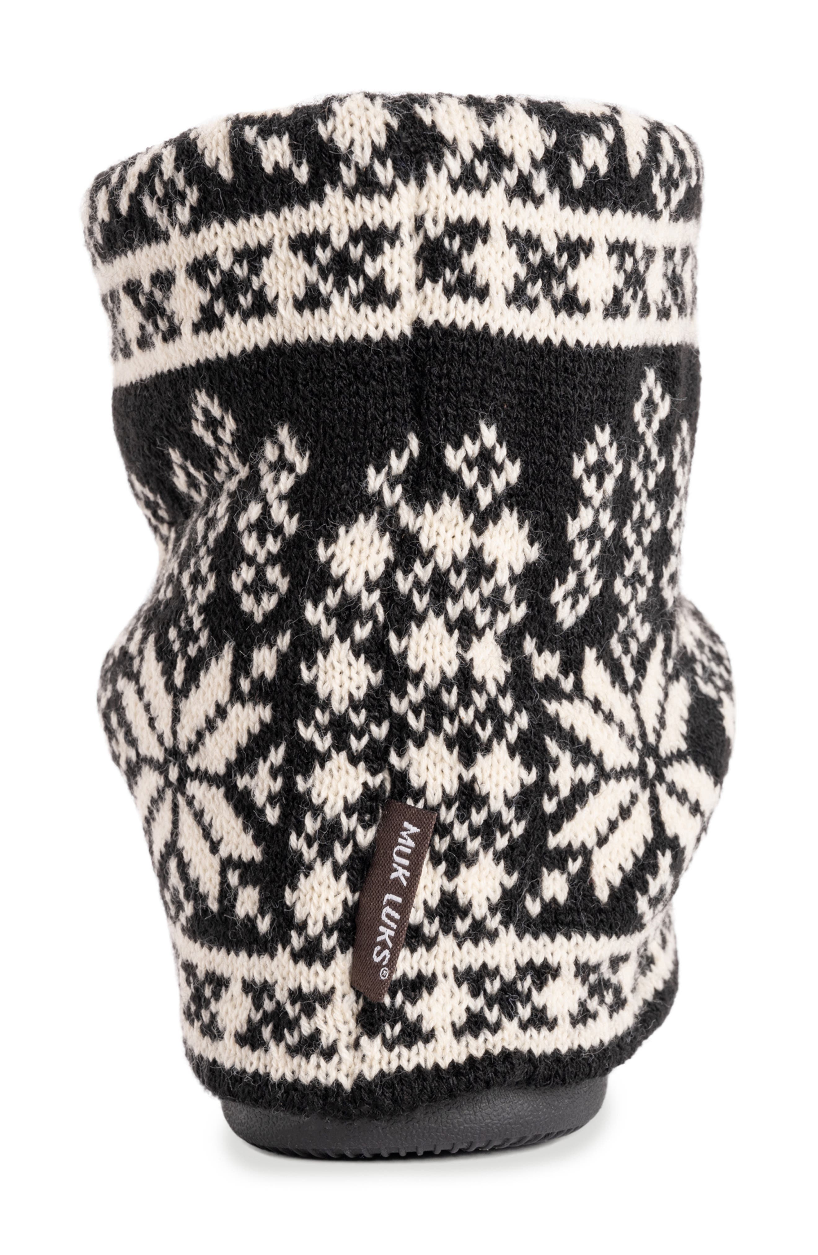 MUK LUKS Raquel Faux Fur Lined Indoor/Outdoor Bootie Slipper, Alternate, color, 