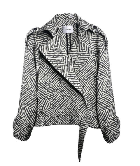 Marlo Short Moto Trench Coat