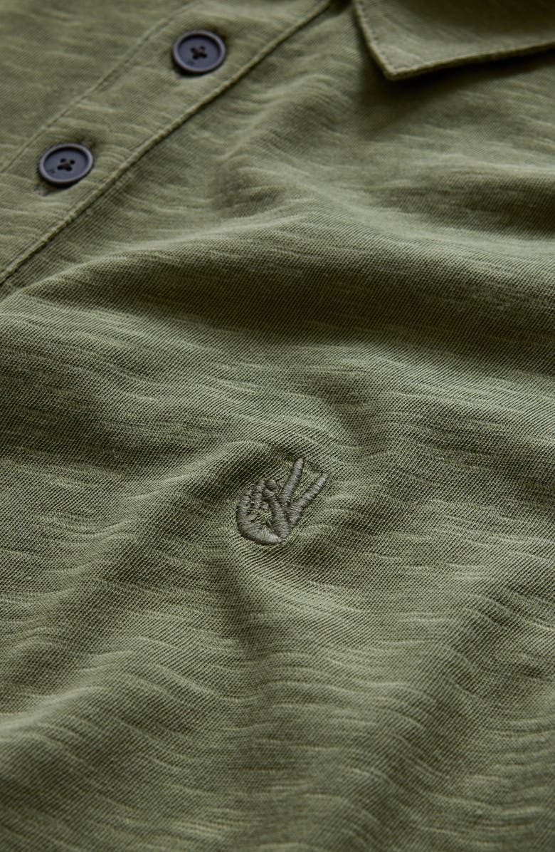 John Varvatos Victor Organic Cotton Polo, Alternate, color, Light Olive