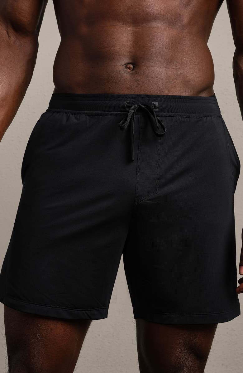 Rhone Endure 6-Inch Lined Training Shorts, Alternate, color, Pure Black