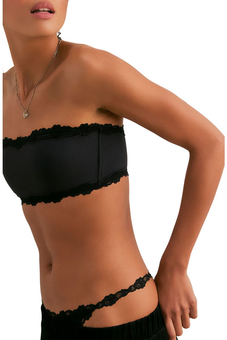 Charlie Bandeau Bra, Alternate, color, BLACK