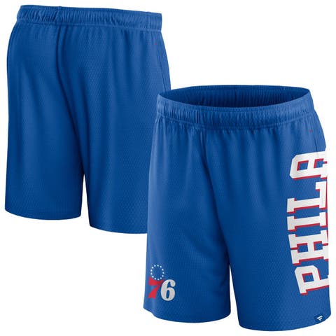 Men's Fanatics Branded Royal Philadelphia 76ers Post Up Mesh Shorts