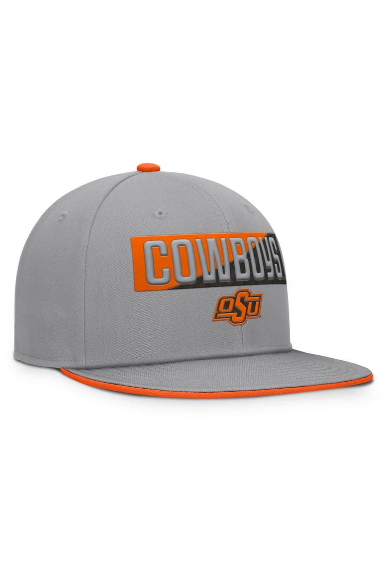 Men's Fanatics Gray Oklahoma State Cowboys Duo Snapback Hat, Alternate, color, Gray