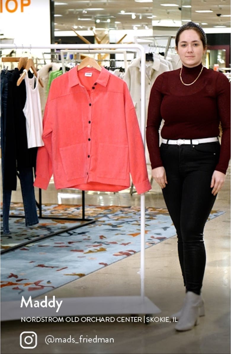 Mia Corduroy Shacket, sales video thumbnail