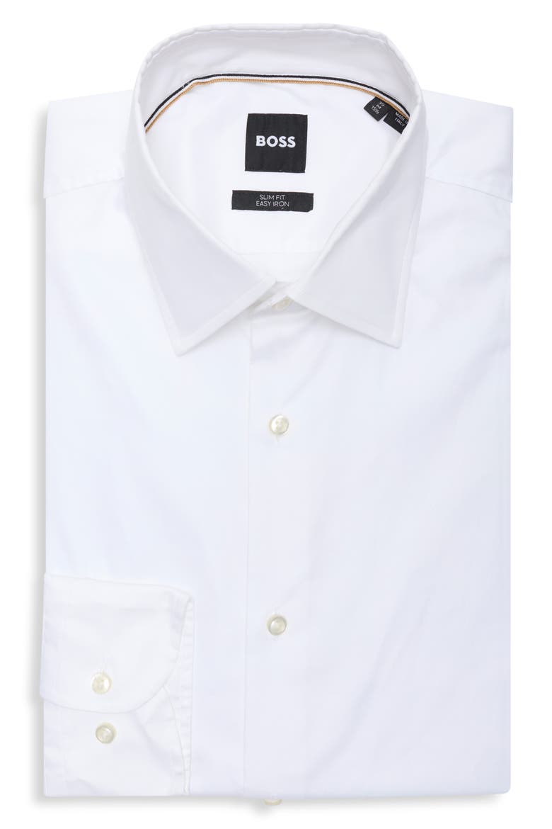 H-Hank Kent Slim Fit Dress Shirt, Alternate, color, WHITE