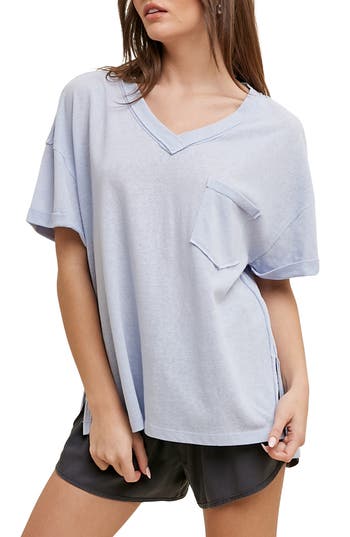 WISHLIST WISHLIST OVERSIZE V-NECK TEE 