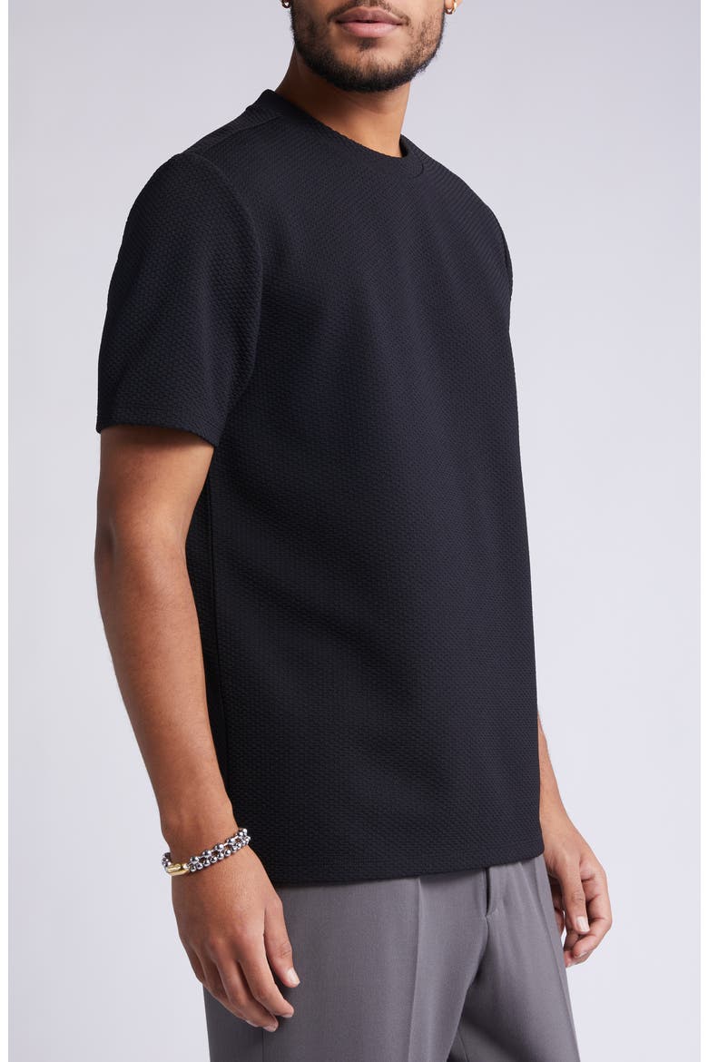 3D Texture T-Shirt, Alternate, color, BLACK