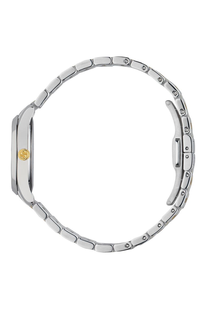 G-Timeless Bracelet Watch, 27mm, Alternate, color, SILVER/ GOLD