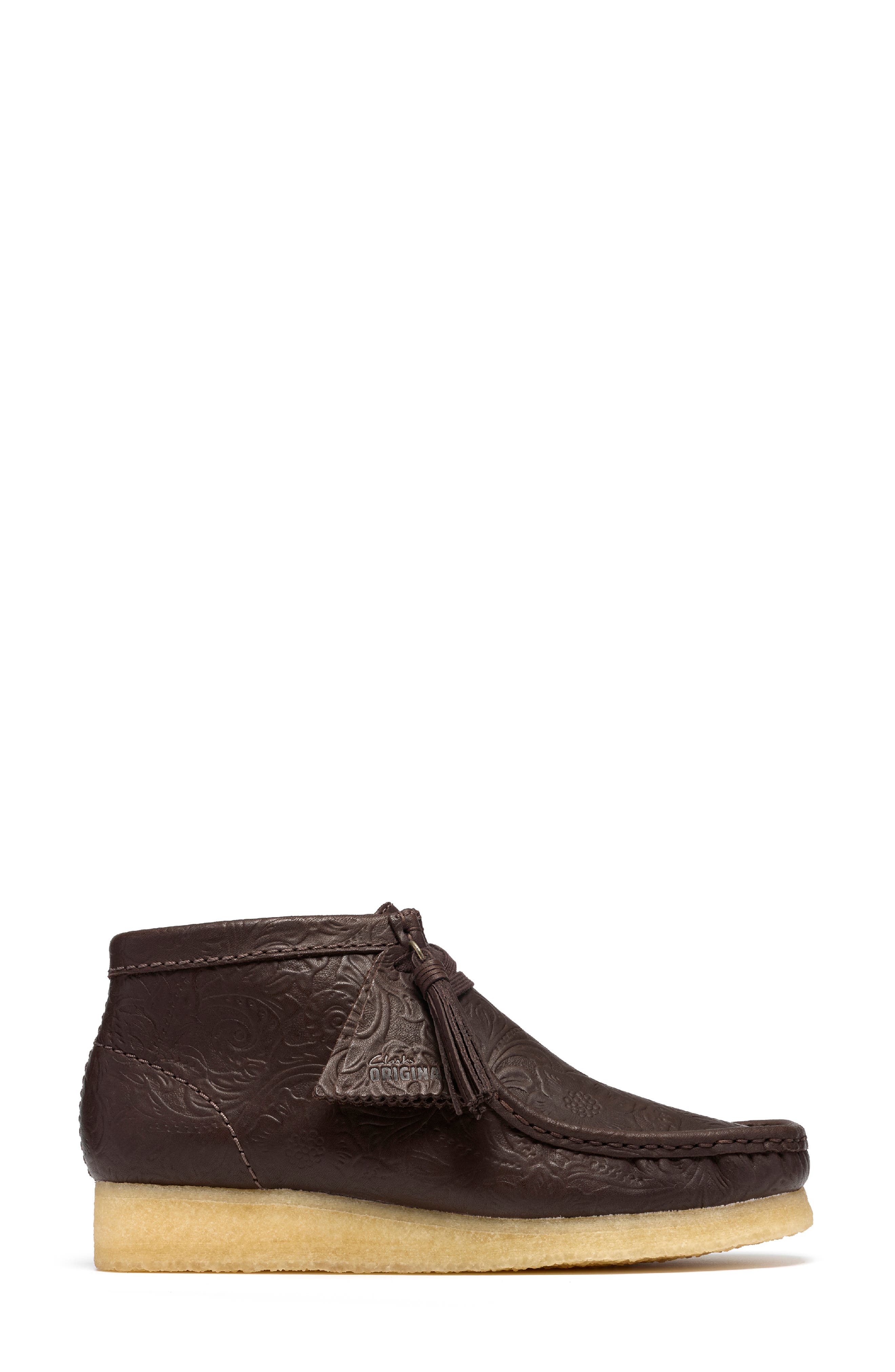 Wallabee Boot, Alternate, color, BROWN LEATHER