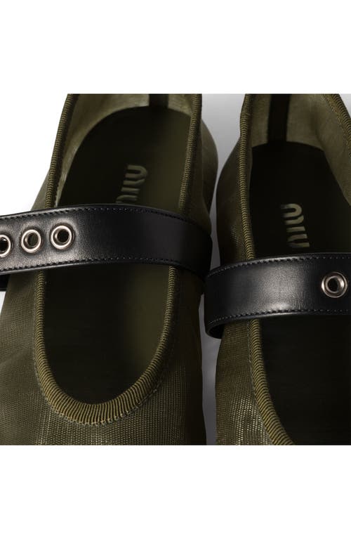 MIU MIU MIU MIU MARY JANE BALLET FLAT 