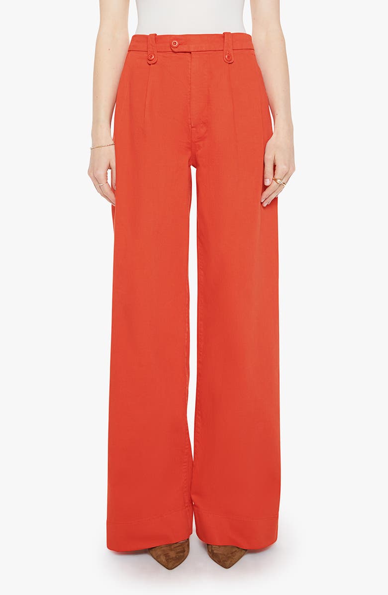 MOTHER The Under Wraps High Waist Wide Leg Pants, Main, color, Devil May Care Poinciana
