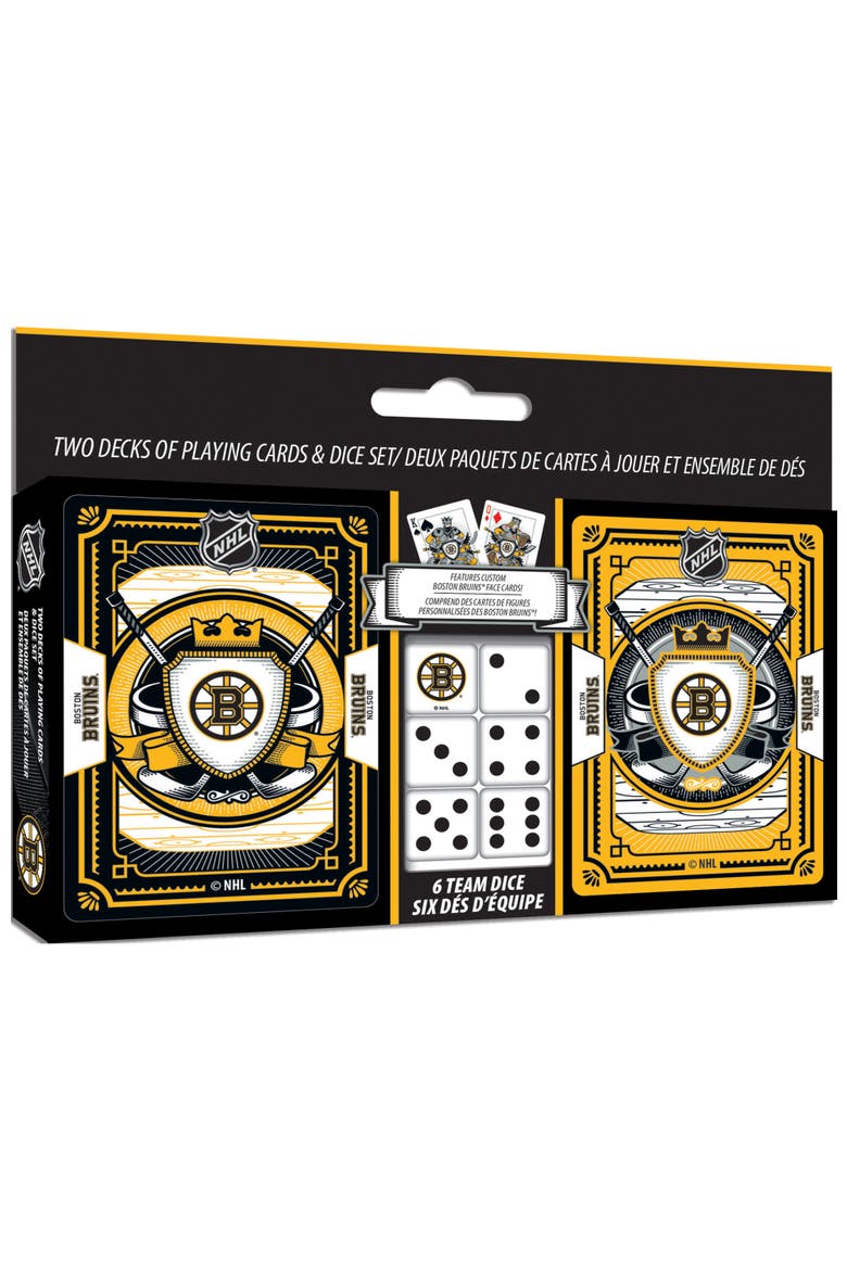 Boston Bruins Playing Cards & Dice, Main, color, Multicolor