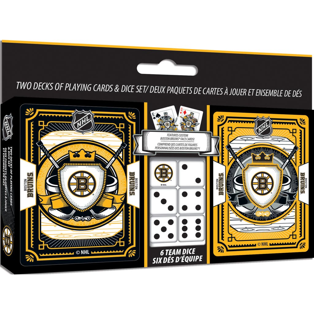 MASTERPIECES Boston Bruins Playing Cards & Dice in Multicolor at Nordstrom