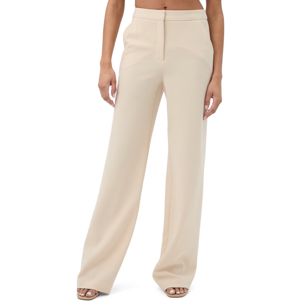 Trina Turk Sadie Wide Leg Suiting Pant In Gray