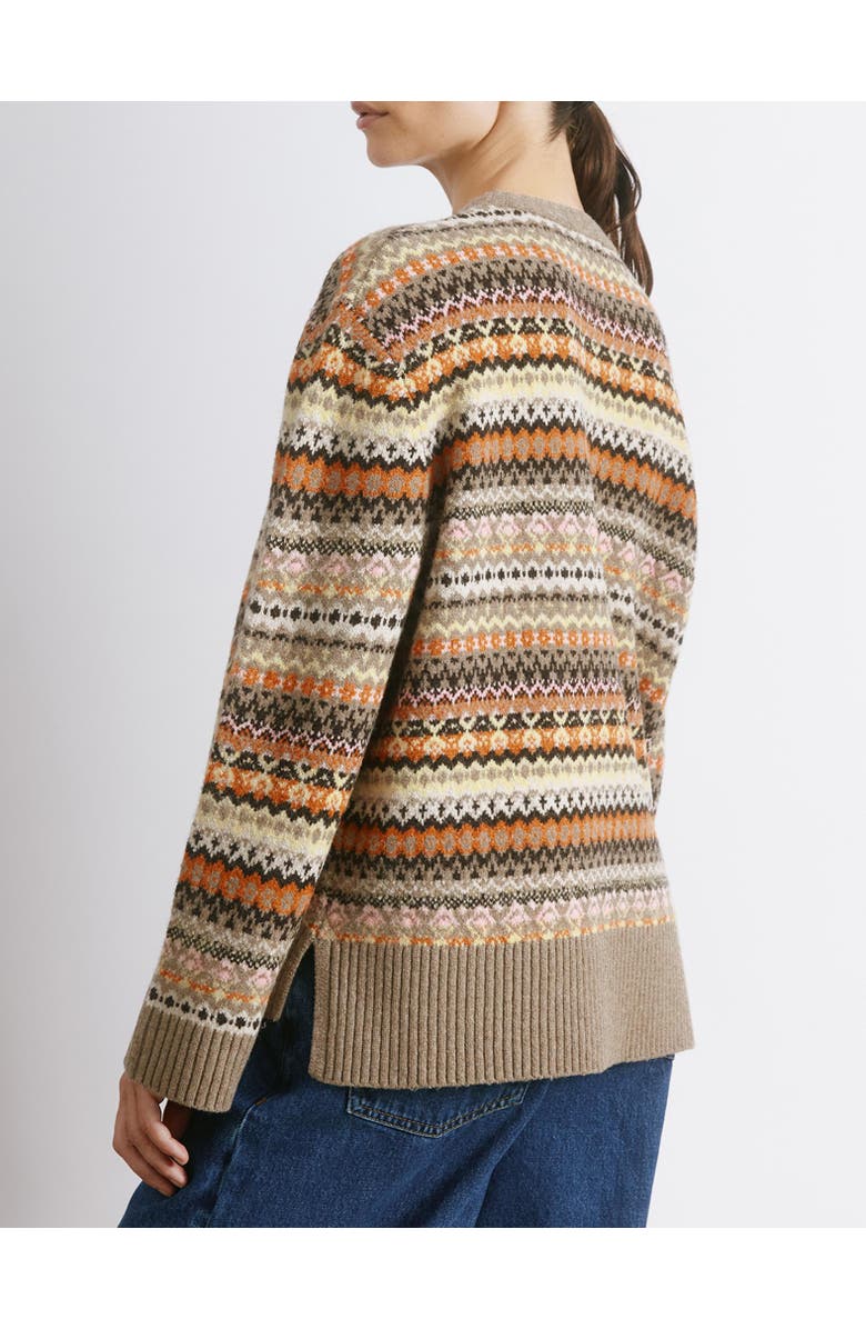 Albaray Fair Isle Long Sleeve Crew Neck Sweater, Alternate, color, Neutral