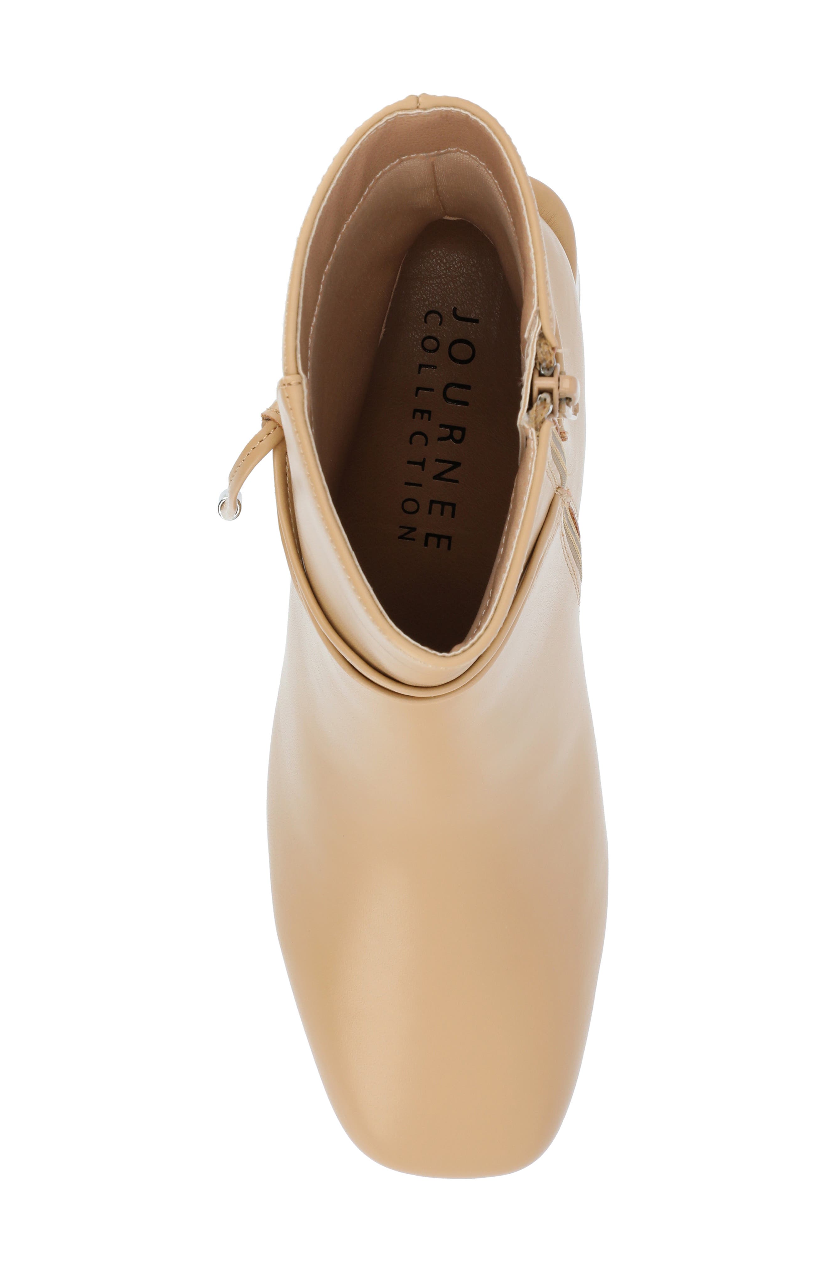 Journee Collection Beverly Block Heel Bootie, Alternate, color, Tan