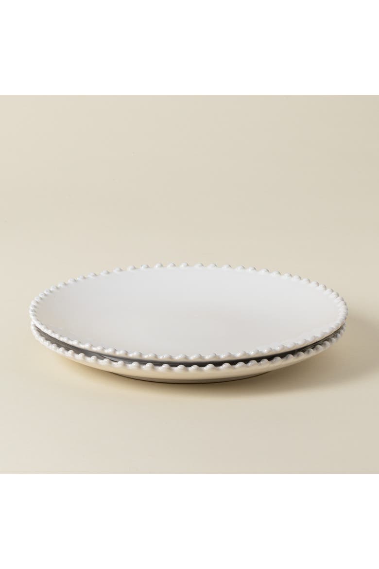Pearl Set/6 dinner plates, Alternate, color, White