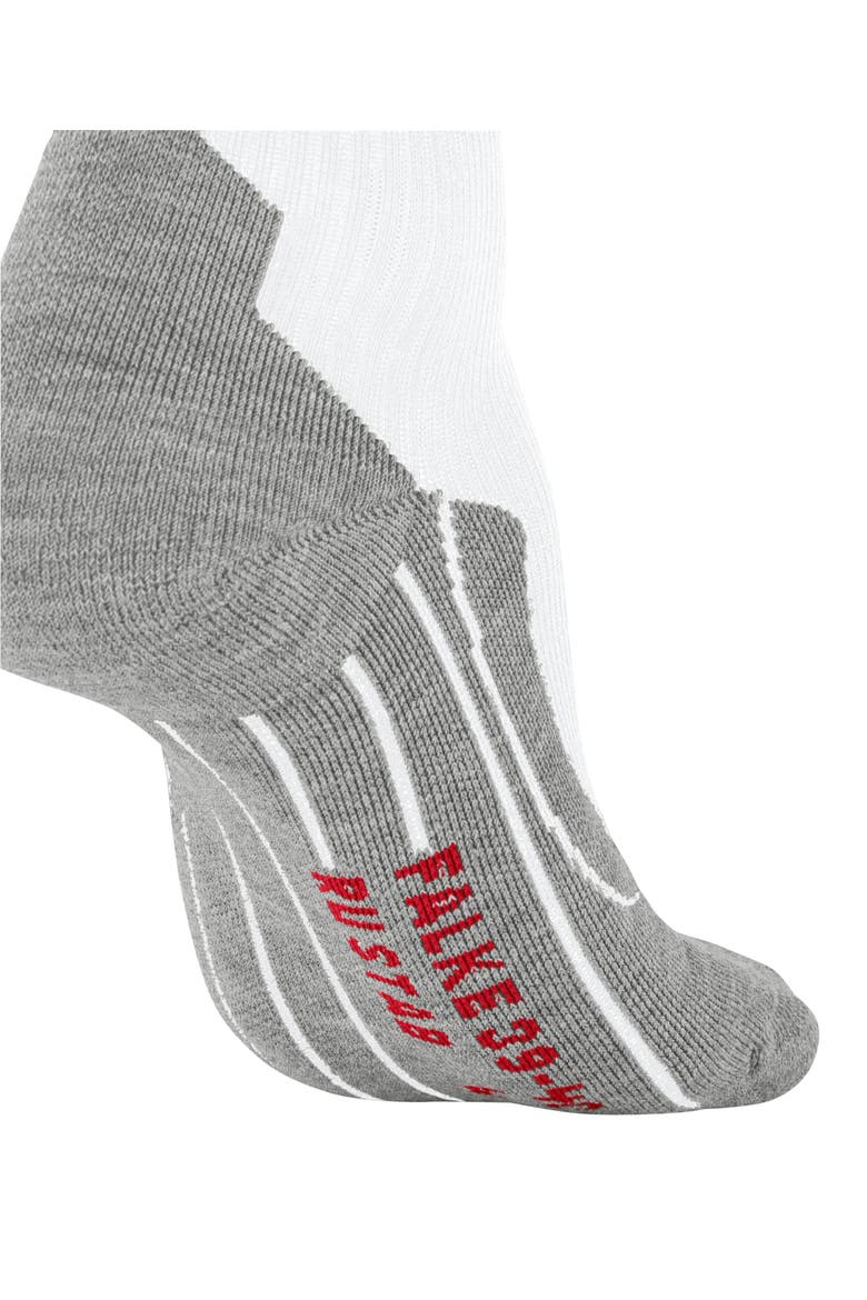 RU Compression Stabilizing Running Socks, Alternate, color, White