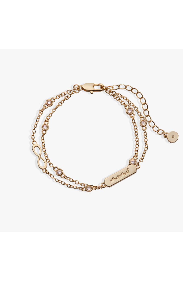 Alex and Ani Mamá Infinity Adjustable Chain Bracelet, Main, color,