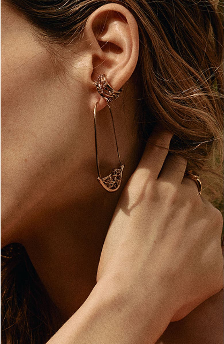 RETRO CHIC Twilight Earrings, Alternate, color, Gold