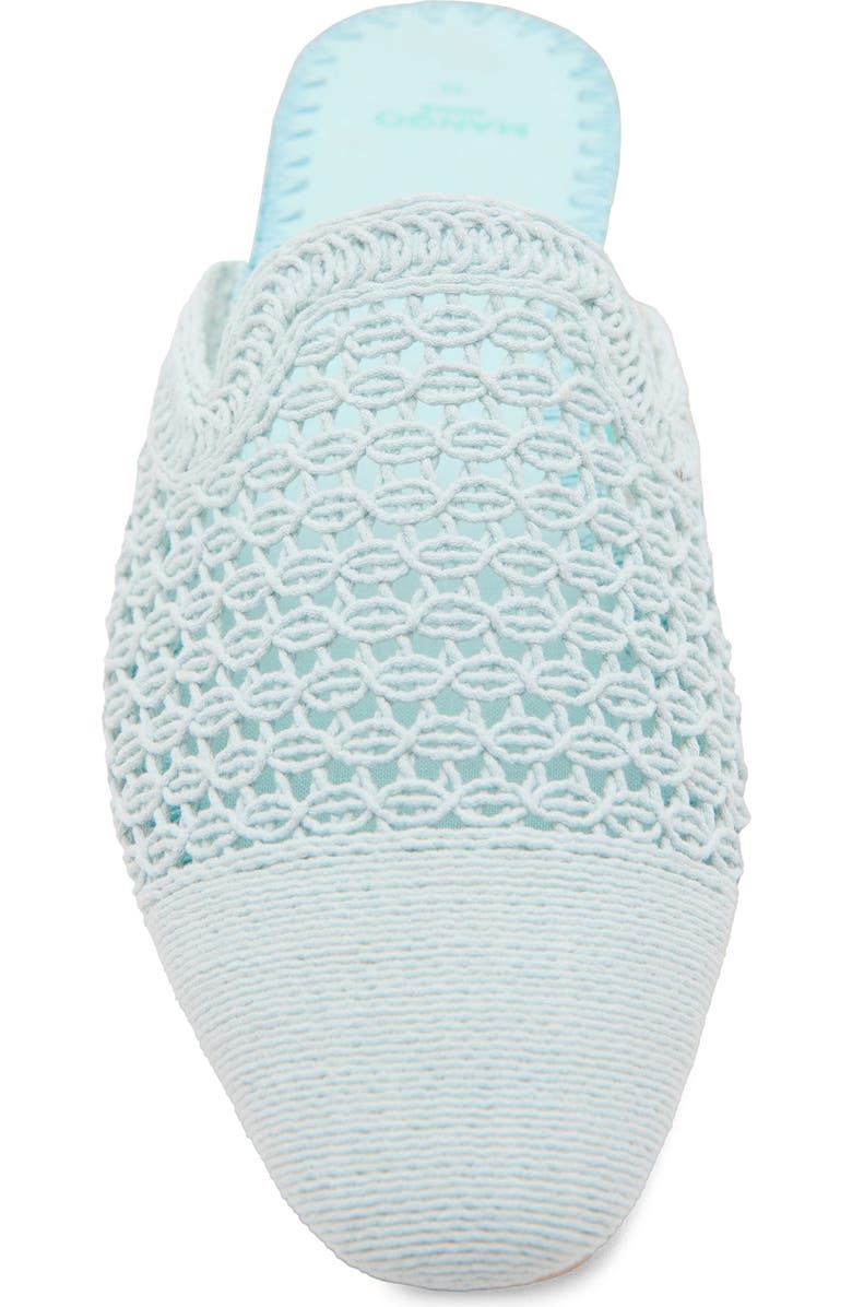 MANGO Crochet Indoor Mule Slipper, Alternate, color, Blue