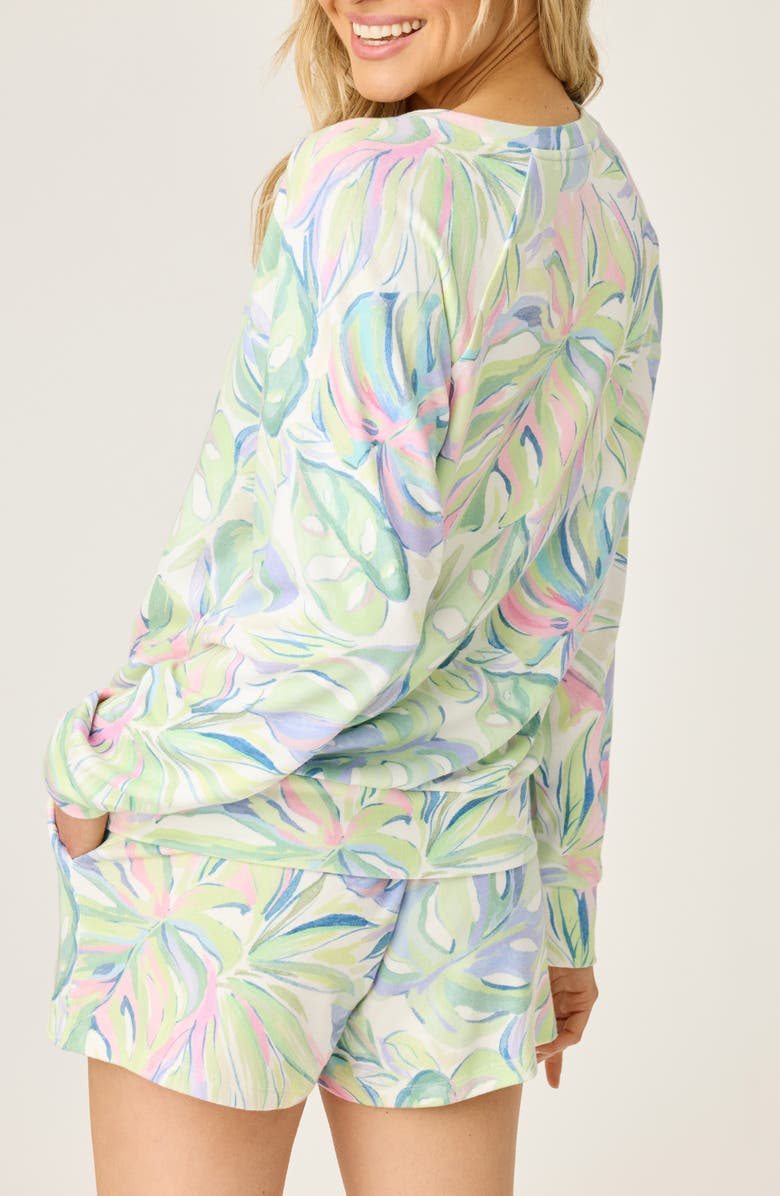 PJ Salvage Cool Breeze Long Sleeve Pajama Top, Alternate, color, 