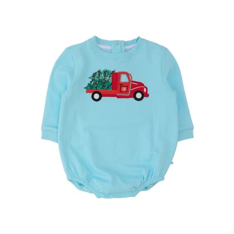 Applique Sweatshirt Romper