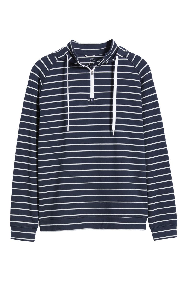 Dalton Quarter Zip Hoodie, Alternate, color, MIDNIGHT NAVY