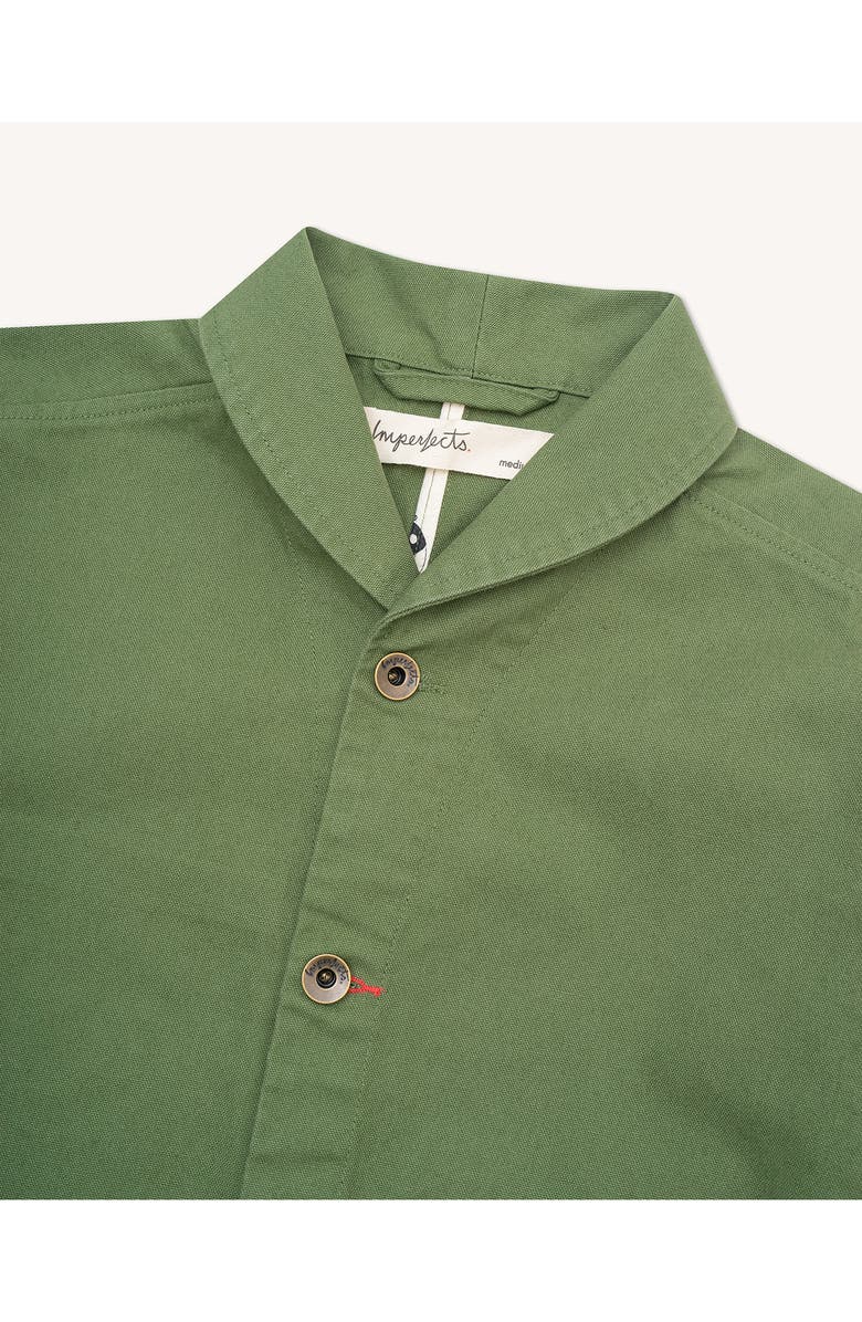 Imperfects Organic Cotton Canvas Shepherds Shirt Jacket, Alternate, color, Fatigue