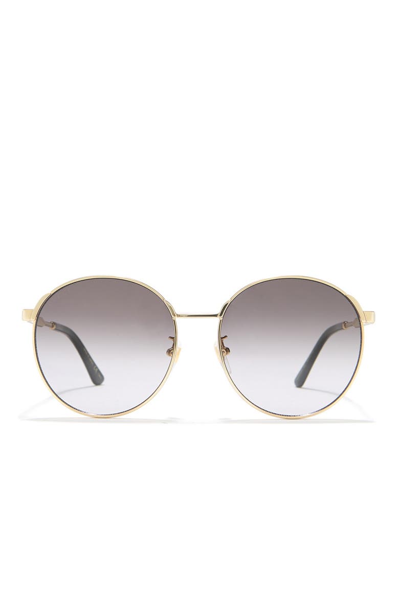 Gucci 58mm Round Sunglasses, Alternate, color,