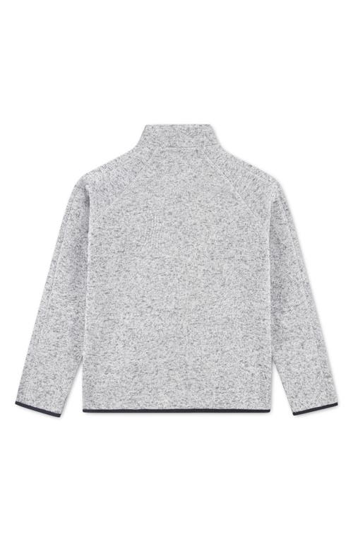 Hurley Kids' Heathered Full Zip Fleece Jacket In Gray