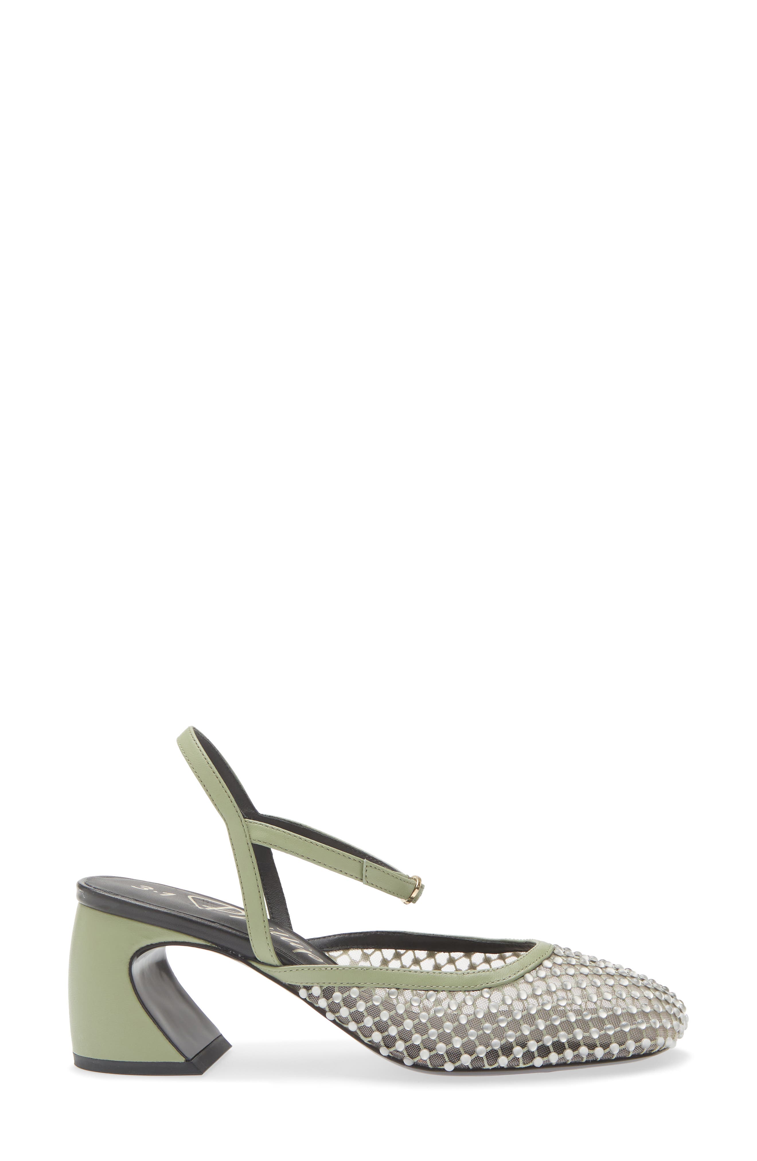Embellished Ankle Strap Pump, Alternate, color, SAGE