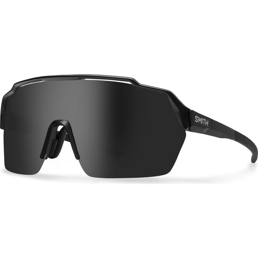 Smith Shift Split Mag™ 139mm Chromapop™ Polarized Shield Sunglasses In Matte Black/chromapop Black