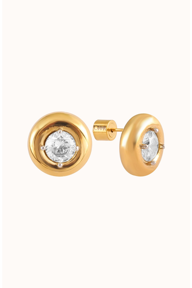 Lila Earrings, Main, color, Gold / Crystal