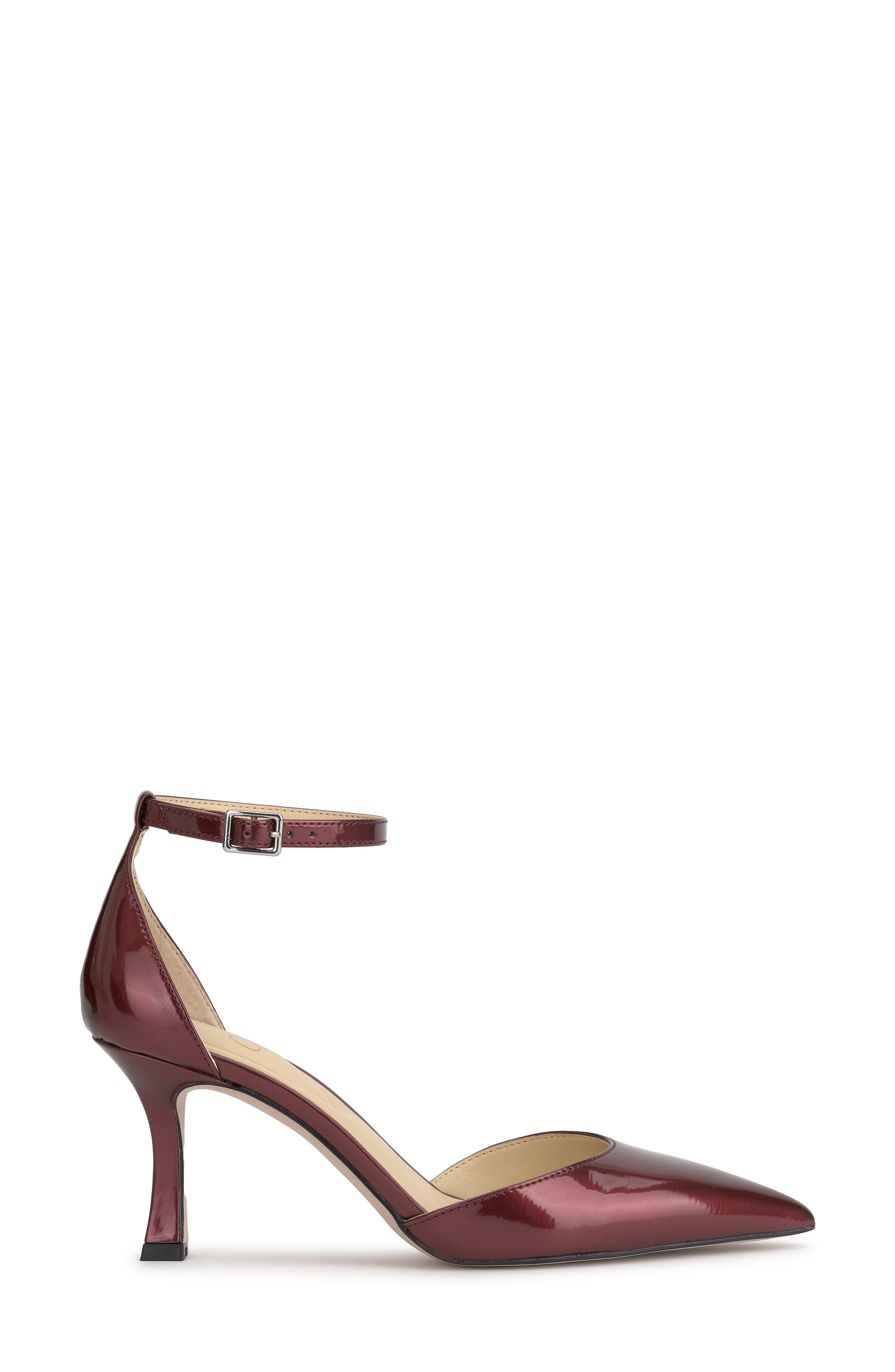 Jessica Simpson Foxena Ankle Strap Pointed Toe Pump, Alternate, color, Oxblood