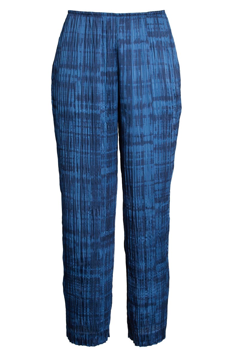 Vince Crushed Tie Dye Pull-On Pants, Alternate, color, Coastal