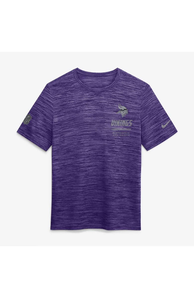 Nike Men's Nike Purple Minnesota Vikings Sideline Double Covered Dri-FIT Velocity T-Shirt, Alternate, color, Purple